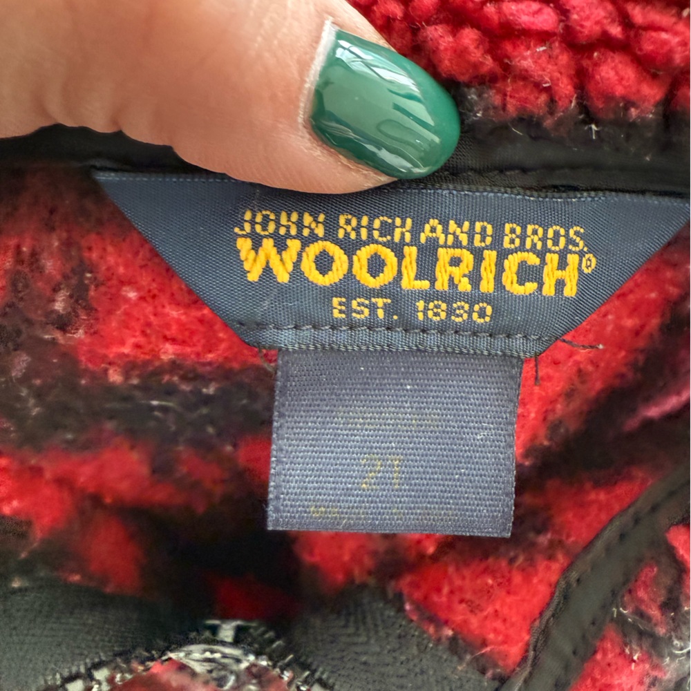 Woolrich Kids Red and Black moose vest - Picture 3 of 3
